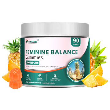 90Count She Thrive Feminine Balance Pineapple Vaginal Gummies for Women Ph,Premium Her Plus Nutrition Feminine Vaginal Probiotics Pineapple Balance Gummies for Women