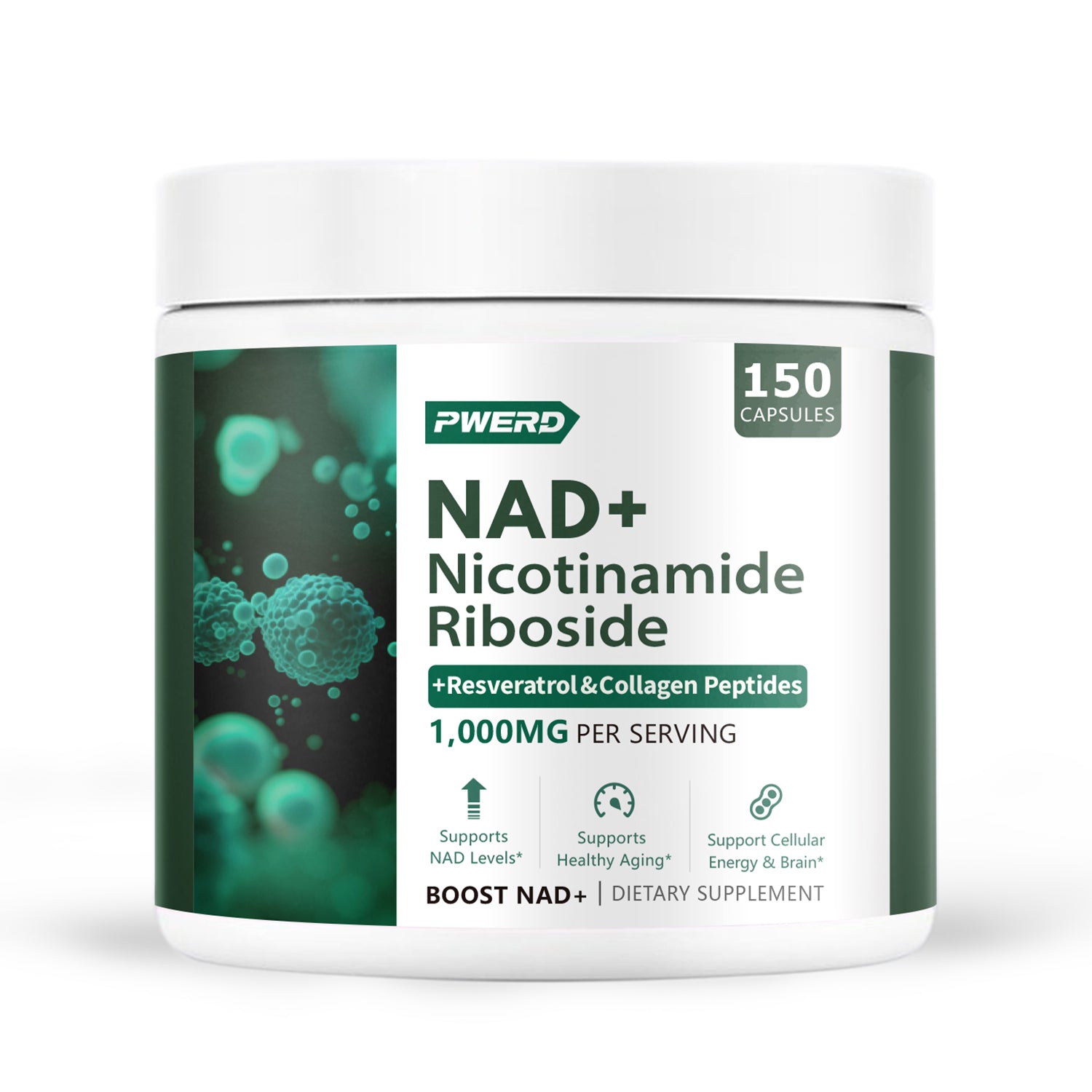 Liposomal NAD+ Supplement with Resveratrol